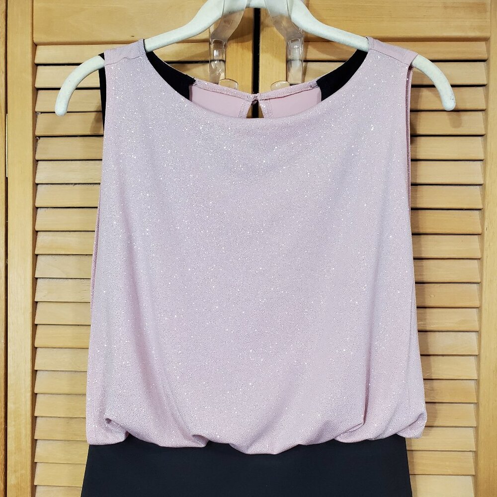 EnFocus Studio Sleeveless Blouson Shimmer Dress 4 - Picture 3 of 7